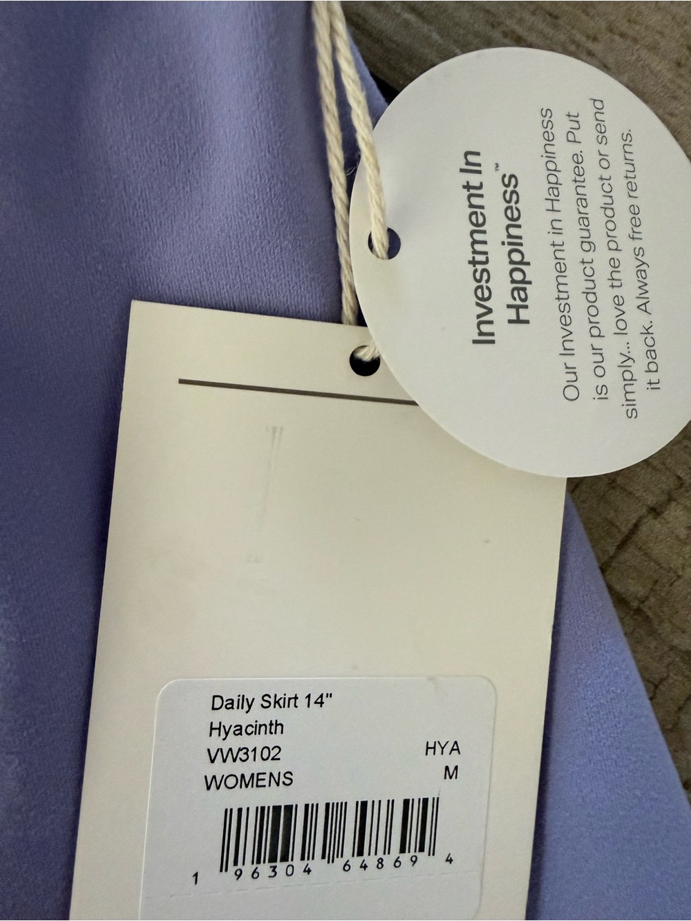 Women's Lavender hyacinth Active Skirt with Drawstring Waist - Picture 2 of 3